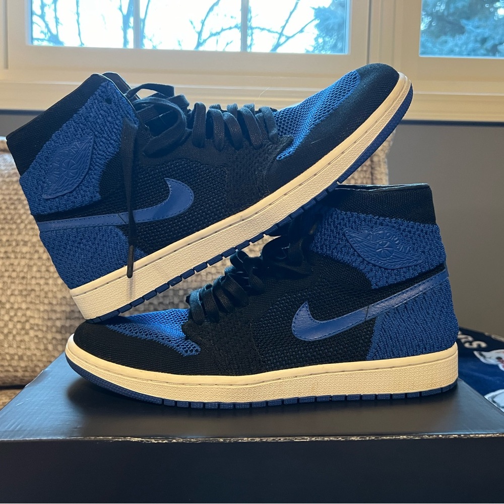 Size 12 - Jordan 1 Retro High OG Flyknit Royal 2017